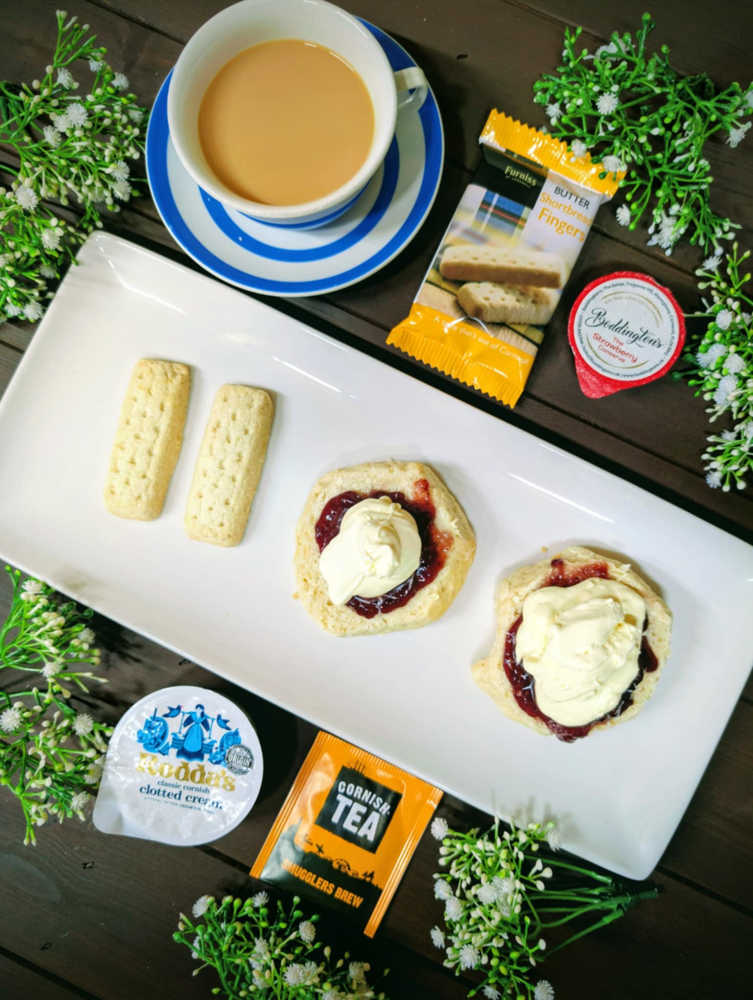 Cornish Cream Tea Hamper for One