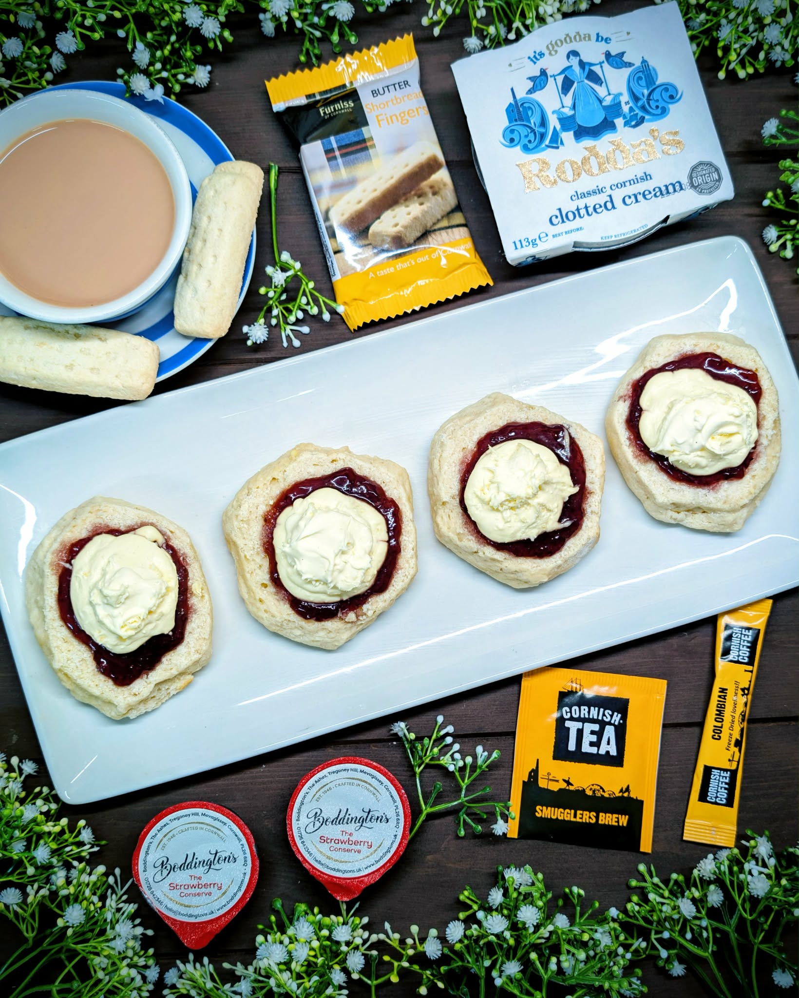 Cornish Cream Tea Hamper for Two