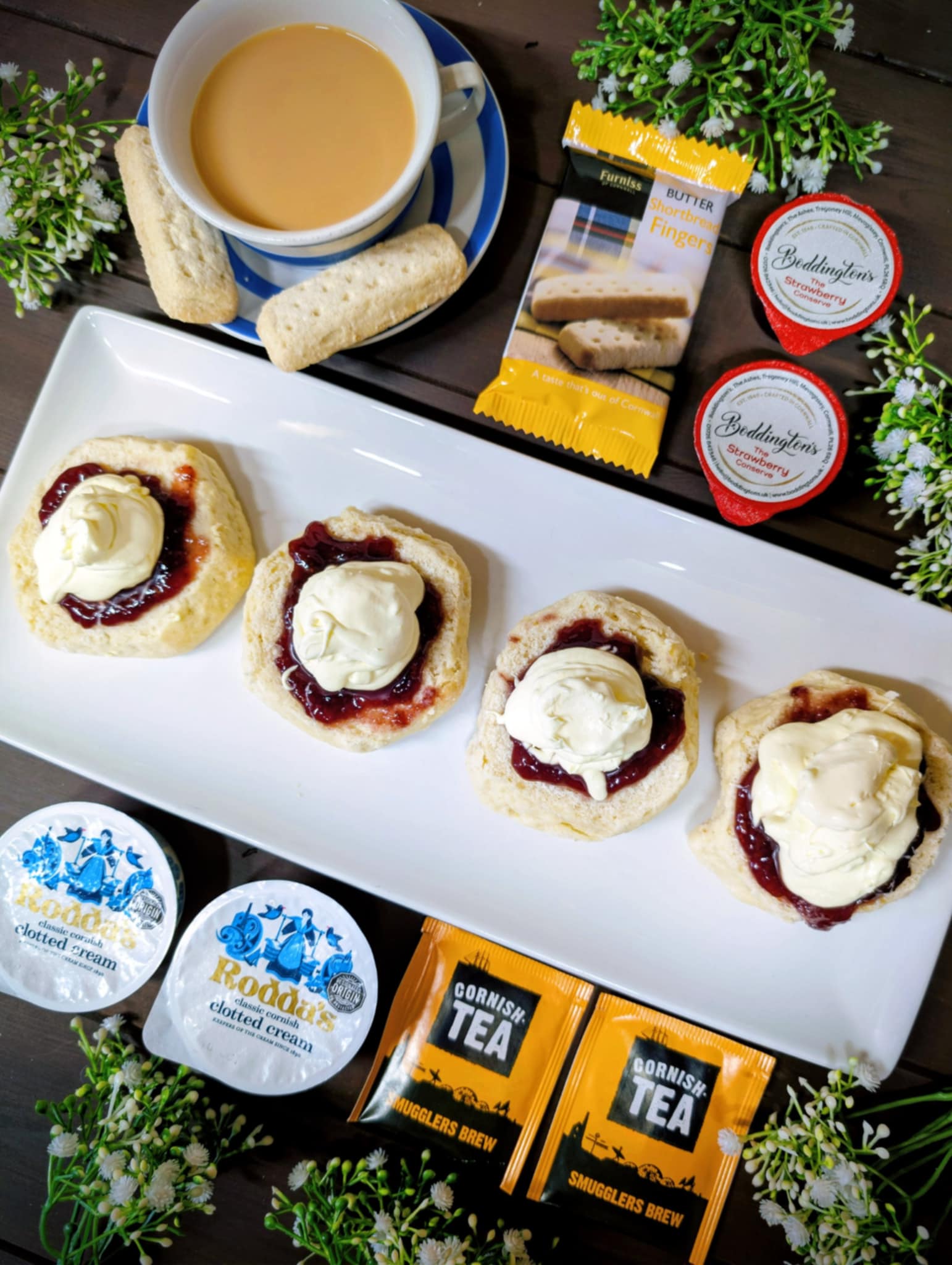 Cornish Cream Tea Hamper for Two