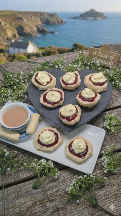 Cornish Cream Tea Hamper for four