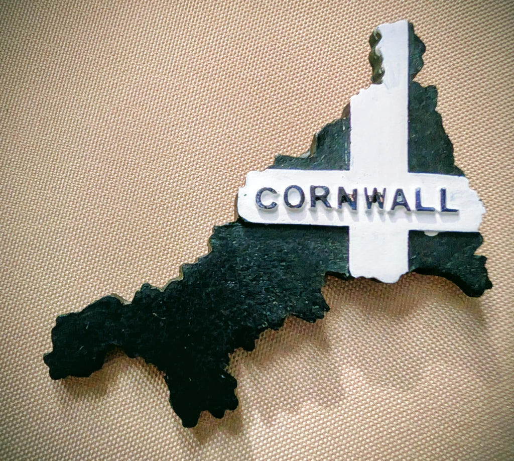Cornwall Map Fridge Magnet