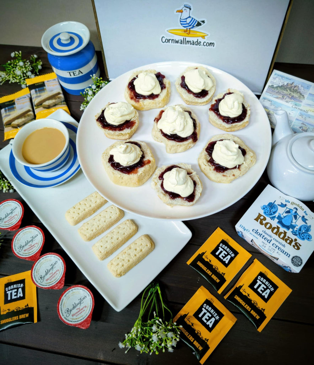 Cornish Cream Tea Hamper for four