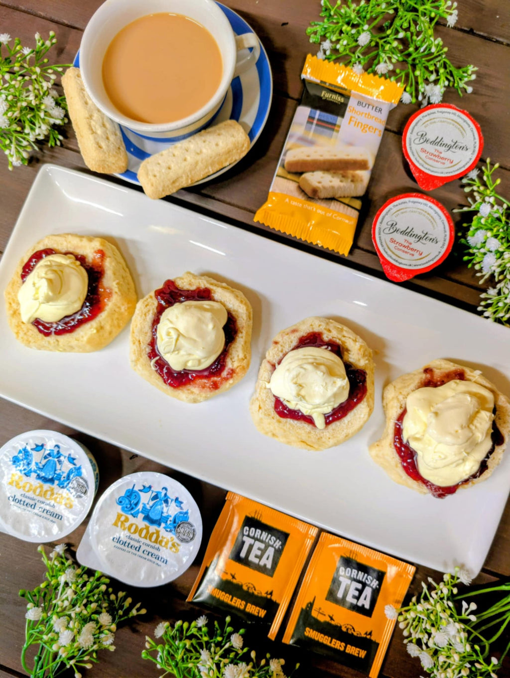 Cornish Cream Tea Hamper for Two