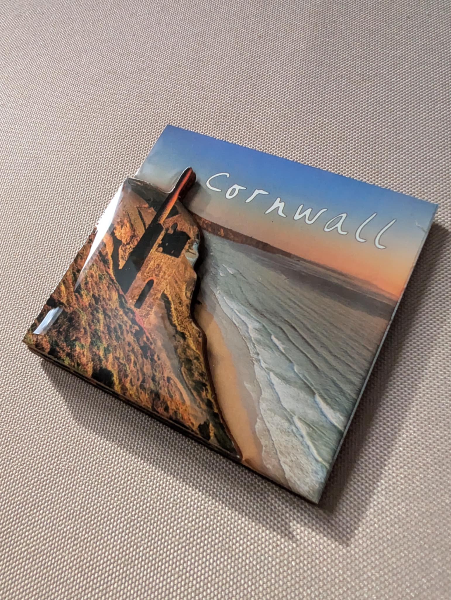 Cornwall Coast Fridge Magnet (2 Layer)